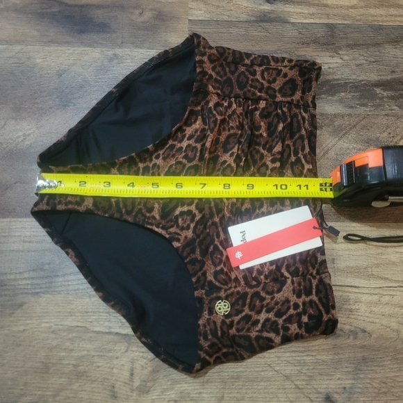 Popilush Women's High Waisted Leopard Print Shapewear 2 Piece Bikini Set XS - Picture 9 of 14